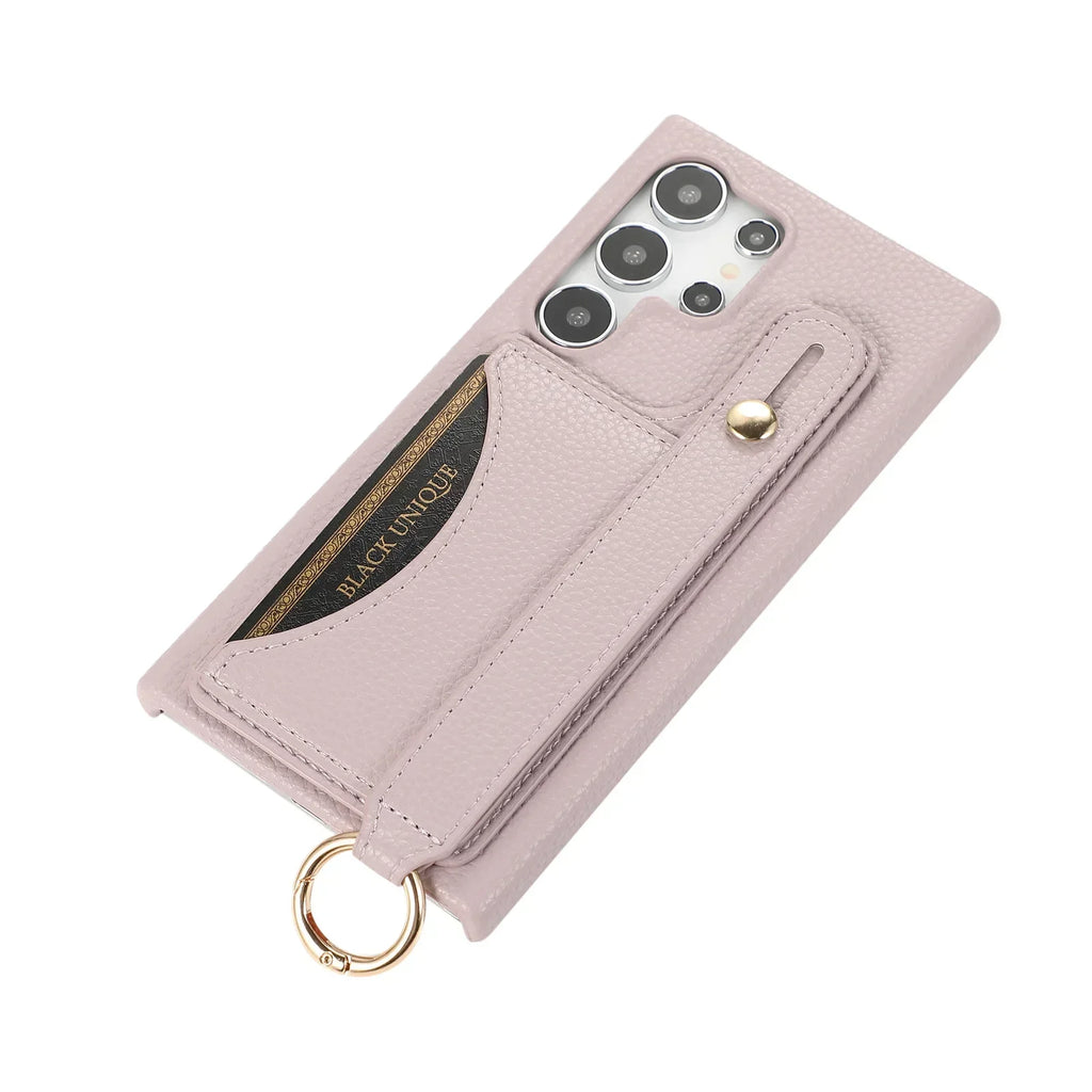 Elegant phone case with zipper
