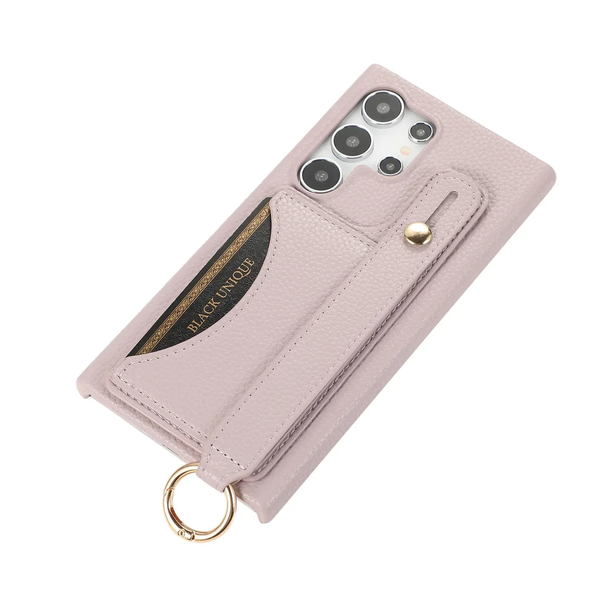 Elegant phone case with zipper