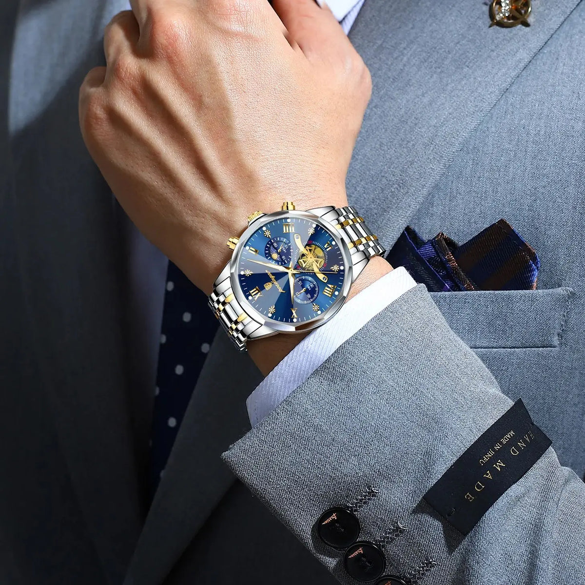 POEDAGAR Luxury Men's Watch Top Original