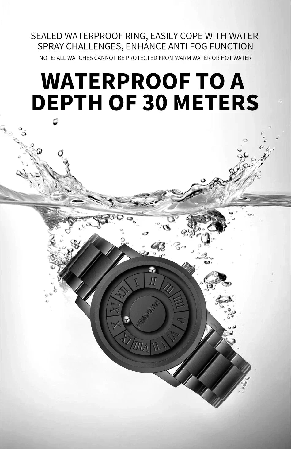 2024 New Luxury Quartz Watch for Men – Creative Scroll Hands, Magnetic Wrist Watch, Relogio Masculino