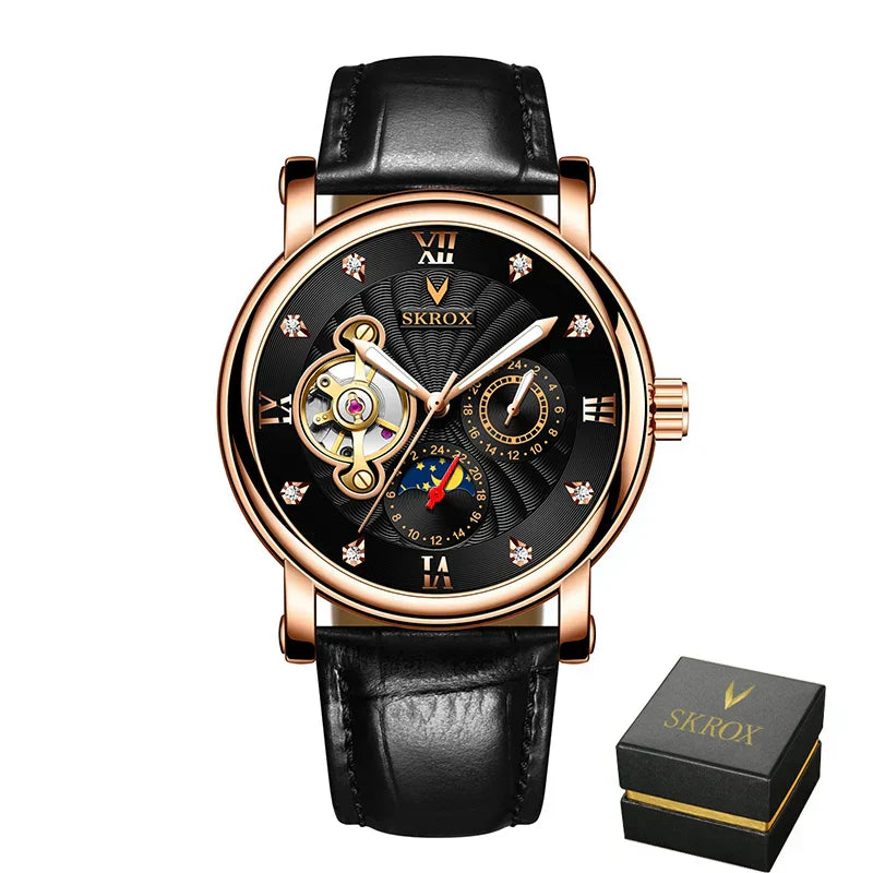 SKROX Moon Phase Tourbillon Automatic Movement