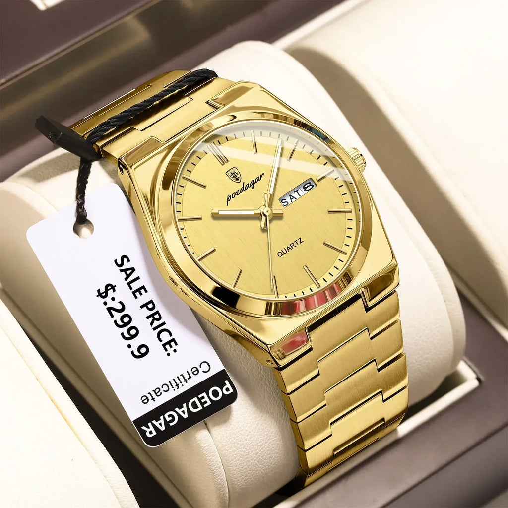 POEDAGAR Luxury Sport Quartz Men's Wristwatch