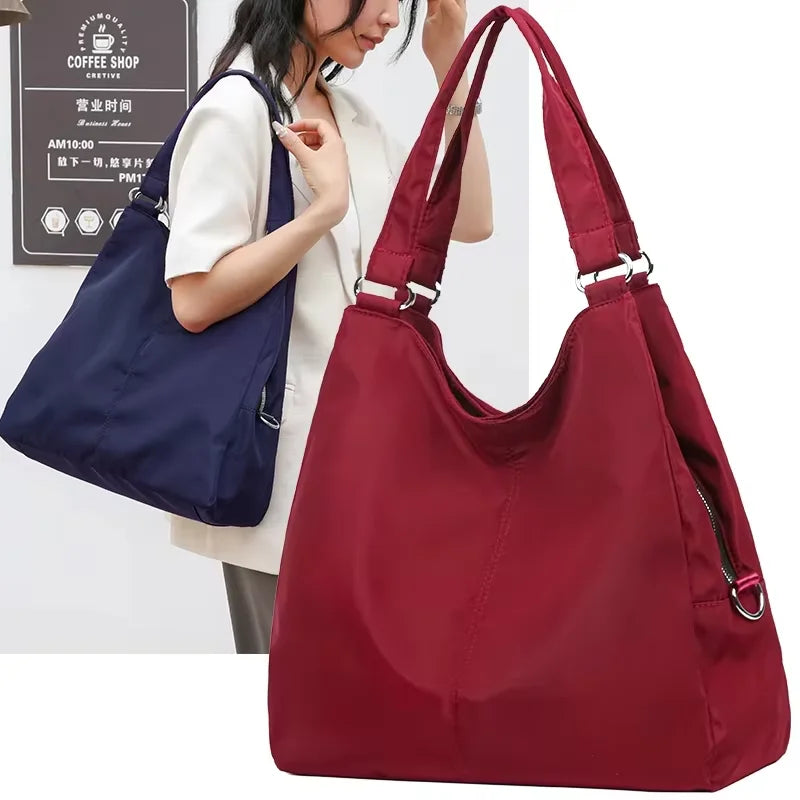 Edle Shopper Lederoptik mit Reißverschluss
