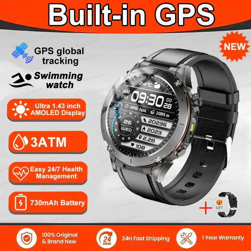 New T-Rex 3 GPS Smart Watch