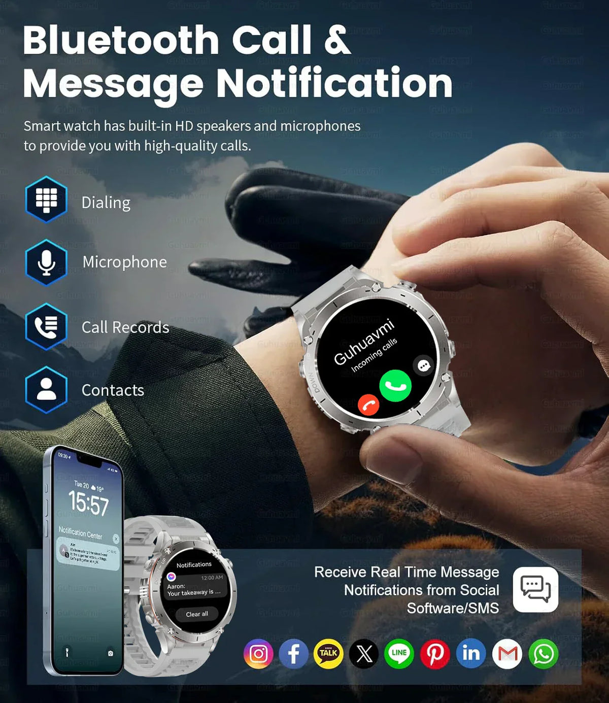 New T-Rex 3 GPS Smart Watch
