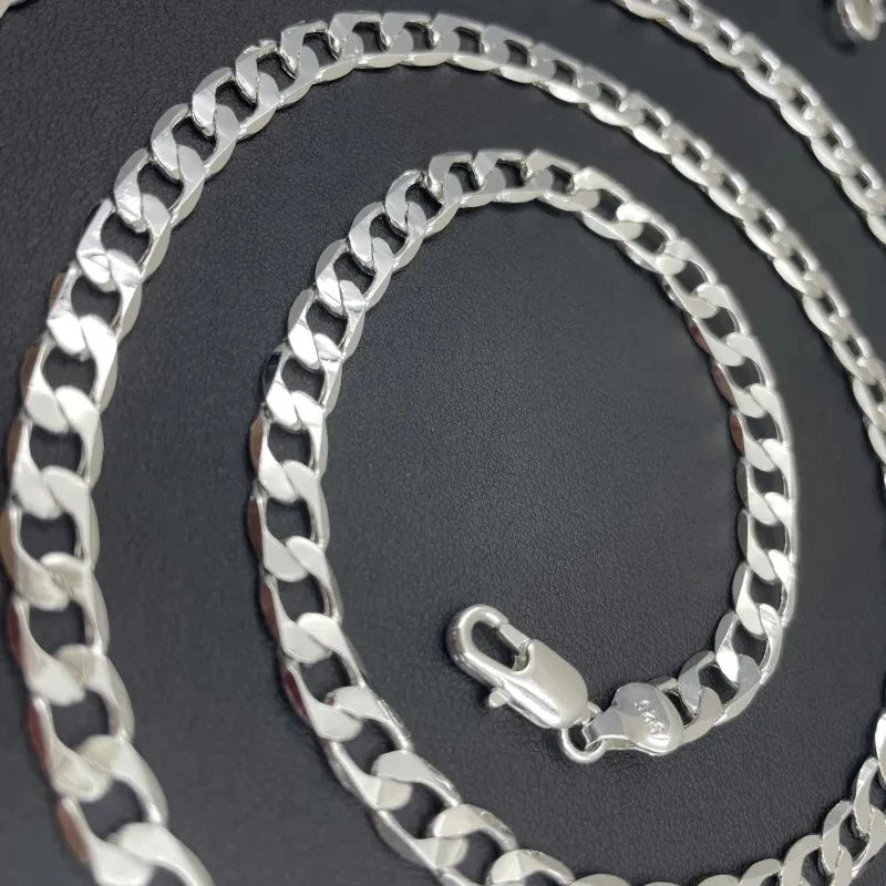 925 Sterling Silber Halskette für Damen & Herren