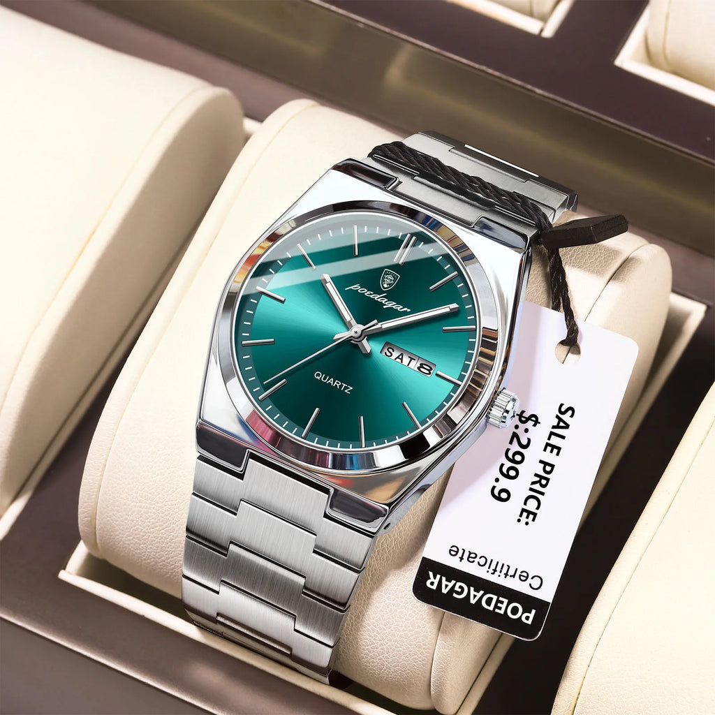 POEDAGAR Luxury Sport Quartz Men's Wristwatch