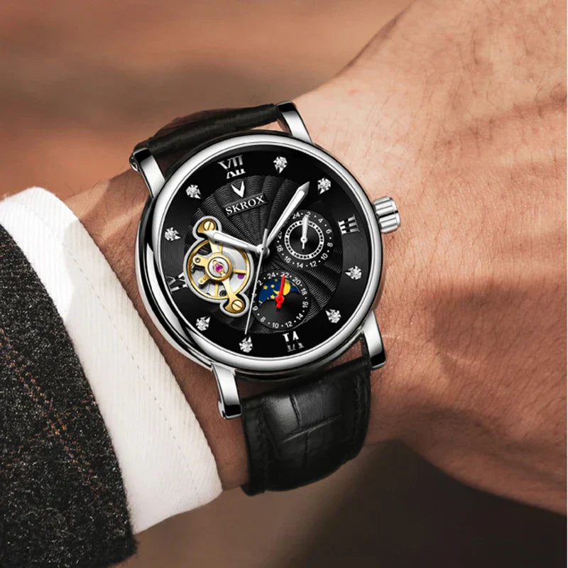 SKROX Moon Phase Tourbillon Automatic Movement