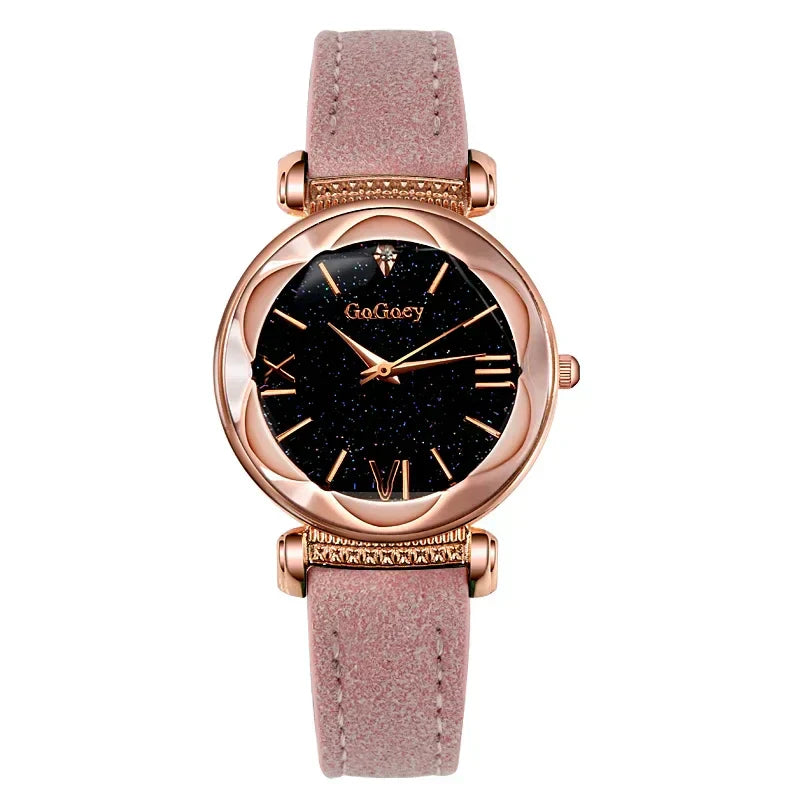 Starry Sky Quartz Watch for Women – Elegant Ladies Watch, Montre Femme, Reloj Mujer, Horloges Women, Relógio Feminino