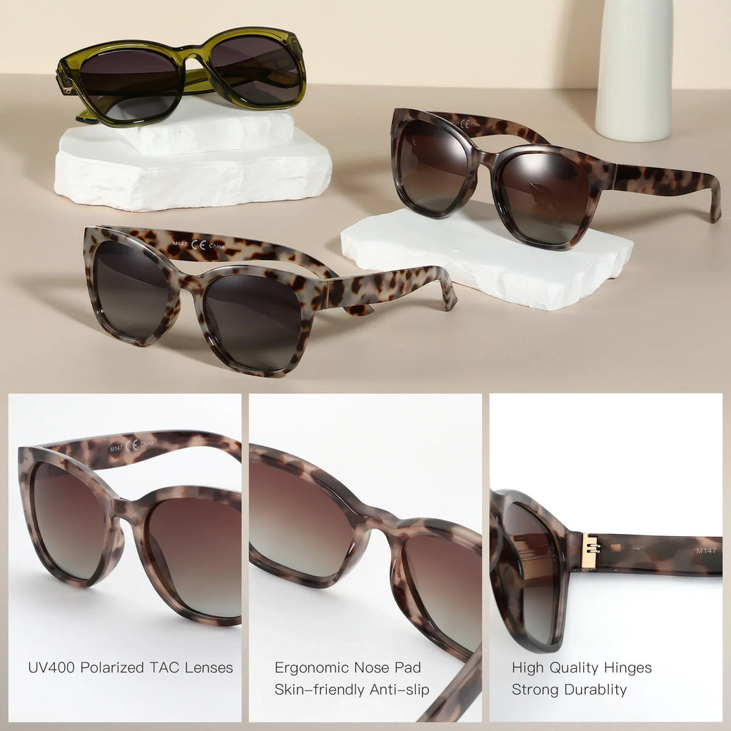 Elegant Cat-Eye Polarized UV400 Sunglasses