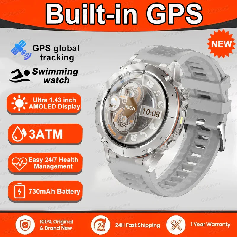 New T-Rex 3 GPS Smart Watch