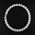 2024 Luxury Silver Color on Hand 4MM 17CM Princess Bracelet Bangle Anniversary Gift Jewelry Wholesale S5650 – Armband