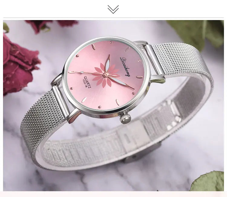 Damen Armbanduhr – Elegante Quarzuhr aus Edelstahl in Silber | Stilvoll & Alltagstauglich