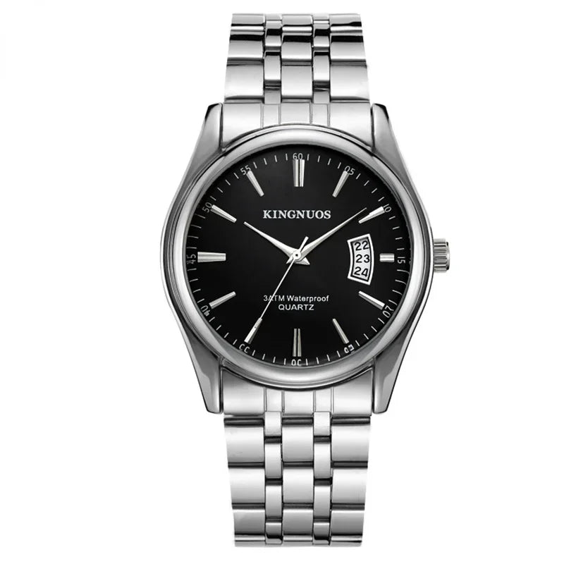 Luxus Herren-Armbanduhr 2022 – Edelstahlband, Wasserdicht, Business Uhren für Männer | Relogio Masculino