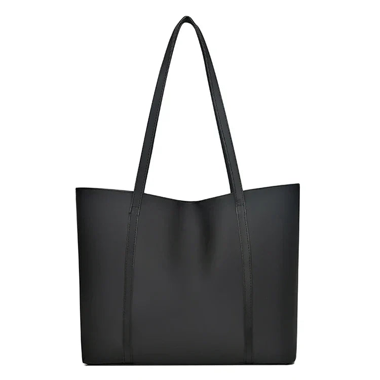 Stylish Nylon Shopper with Zipper and Interior Pockets