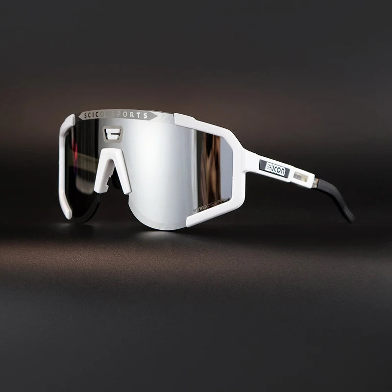 SCICON AEROSCOPE Cycling Glasses - Photochromatic Sports Sunglasses with UV400 for Road Bike & MTB