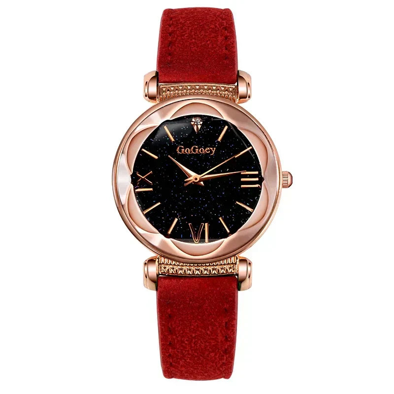 Starry Sky Quartz Watch for Women – Elegant Ladies Watch, Montre Femme, Reloj Mujer, Horloges Women, Relógio Feminino