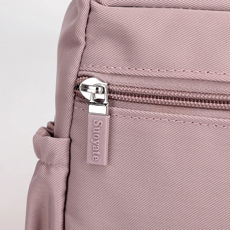 Robust Nylon Crossbody Bag with Zipper and