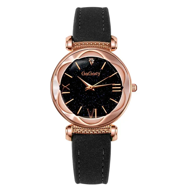 Starry Sky Quartz Watch for Women – Elegant Ladies Watch, Montre Femme, Reloj Mujer, Horloges Women, Relógio Feminino