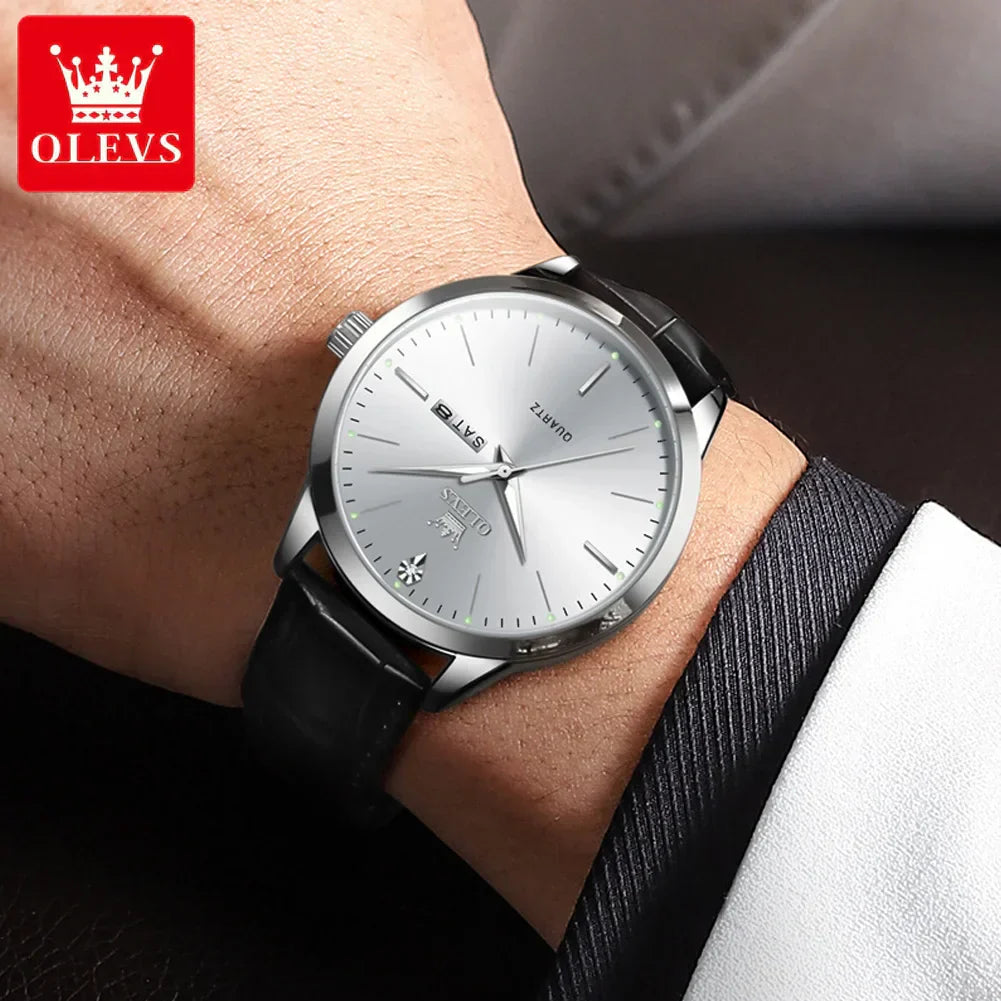 OLEVS 2935 Herren Uhr Dual Calendar