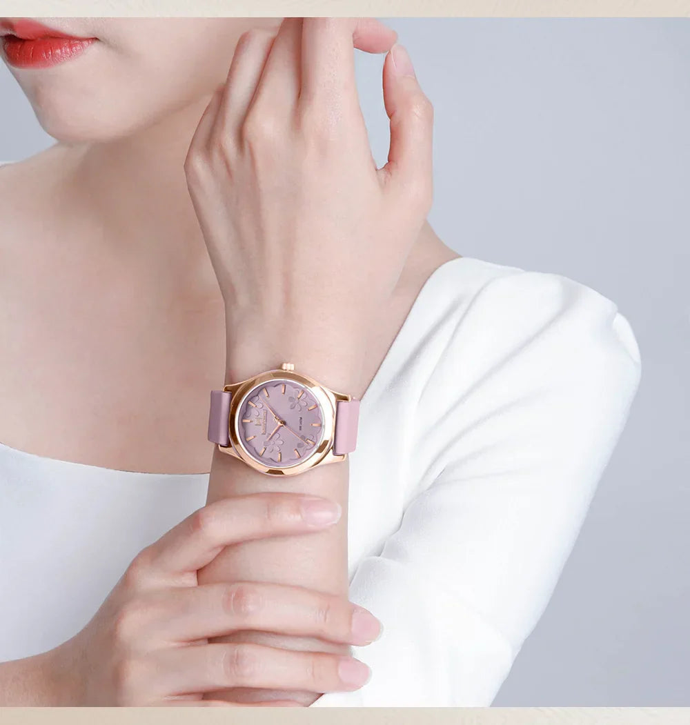 Elegante Damen Armbanduhr Analog Quarz wasserbeständig