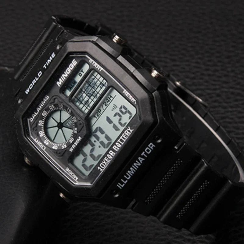 Digitale Retro Uhr für Männer – Sportuhr mit LED-Display, Reloj Hombre, Studenten Uhr, Relogio Masculino