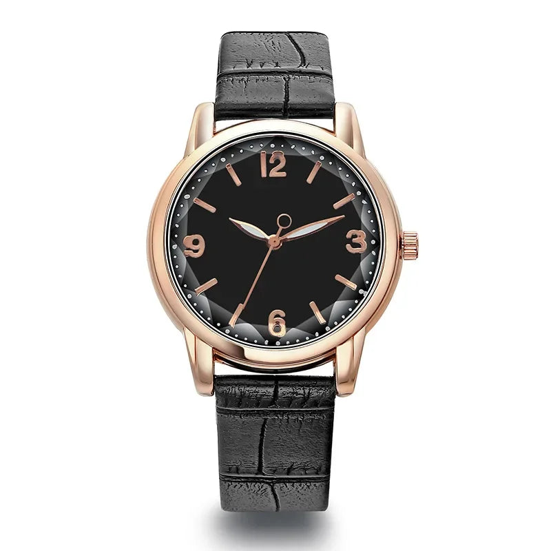 Luxus Damen Uhr – Mode Quarzuhr mit Lederarmband, Reloj Mujer, Montre Femme