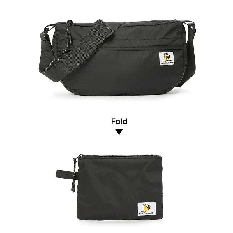 Trendy Nylon Crossbody Bag with Zipper with