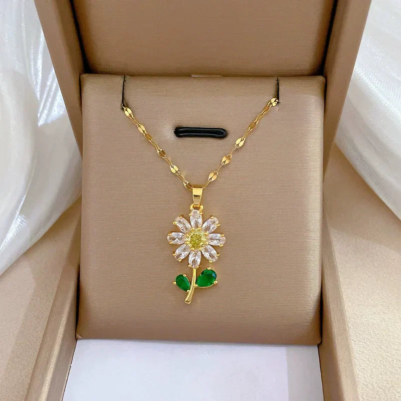 Sun Necklace, Woman Jewelry ,Fashion Wedding Party Accessories Gold Plated, Opal Sun Pendant ,Rapunzel Choker, Gift