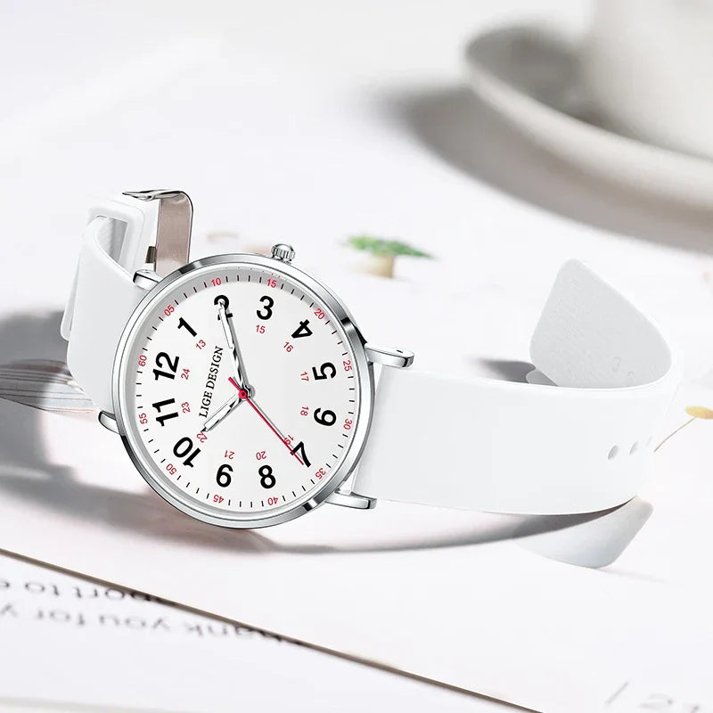 Elegante Damen Armbanduhr Analog Quarz wasserbeständig