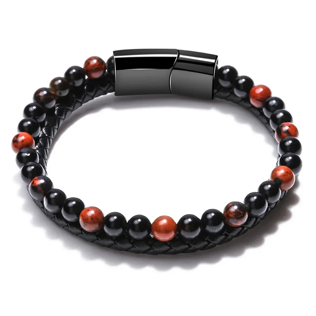 Edelstahl & Naturstein Armband für Damen & Herren
