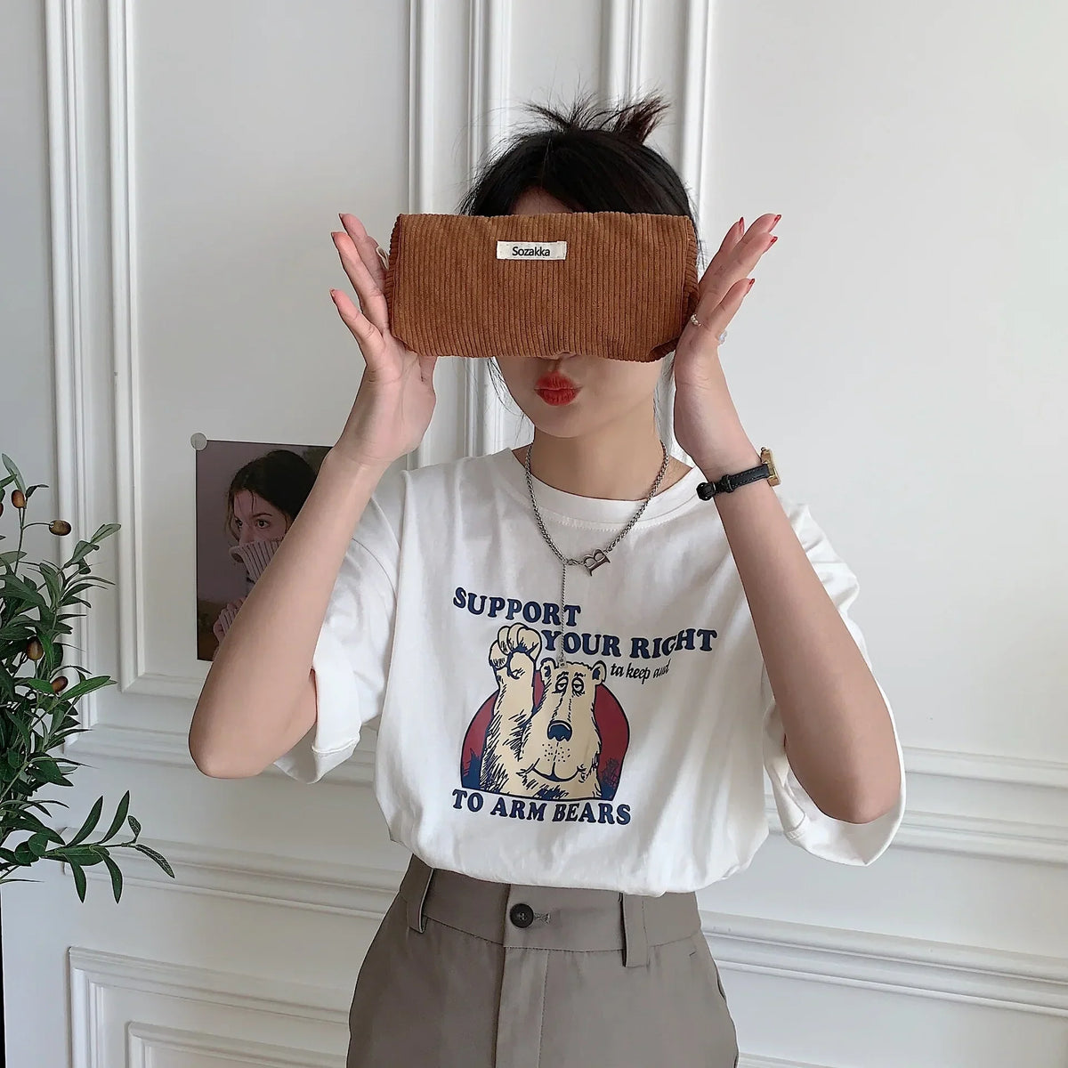 Elegante Clutch Lederoptik mit Reißverschluss