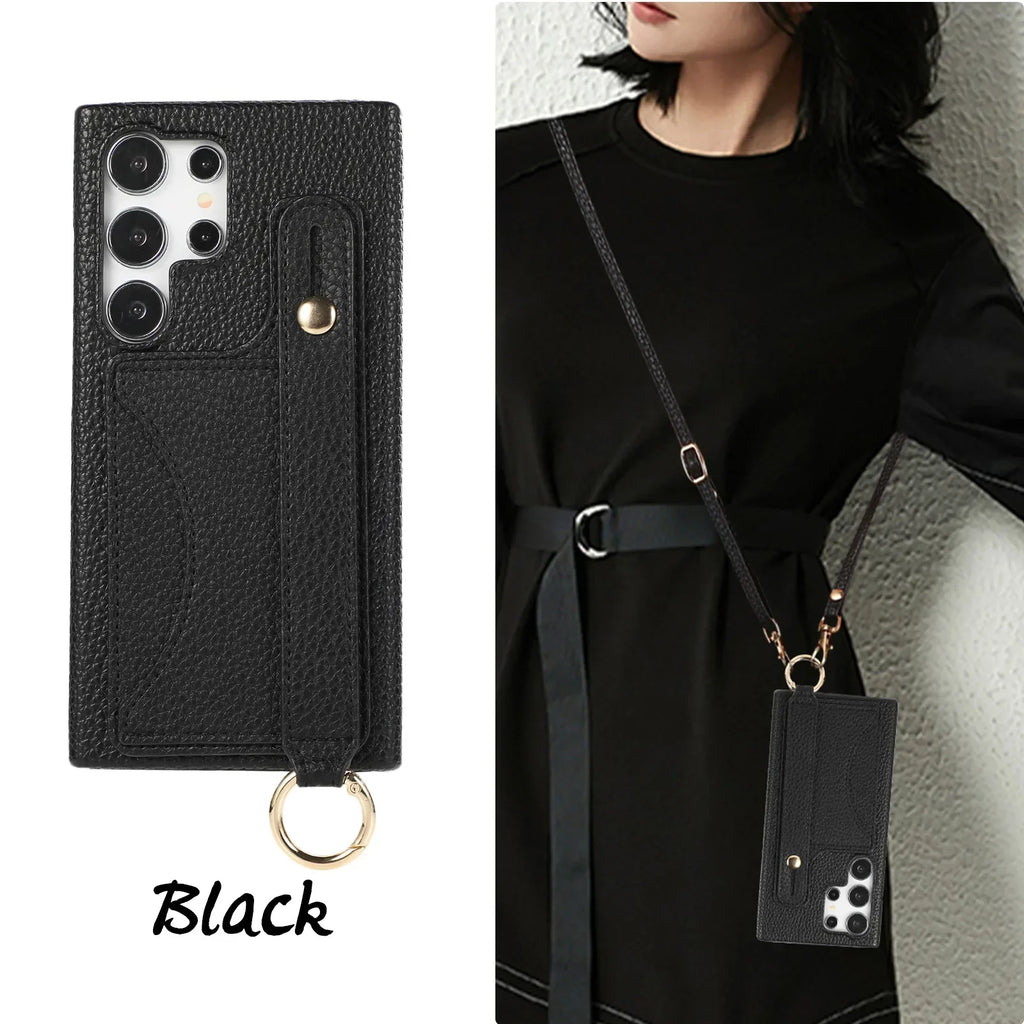 Elegant phone case with zipper