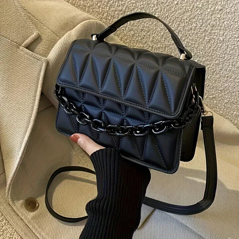 Mini Stepp-Tasche für Damen – Crossbody Bag mit Magnetverschluss und verstellbarem Schulterriemen