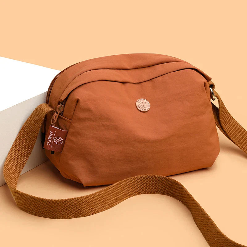 Stilvolle Crossbody Handtasche Nylon mit Reißverschluss mit