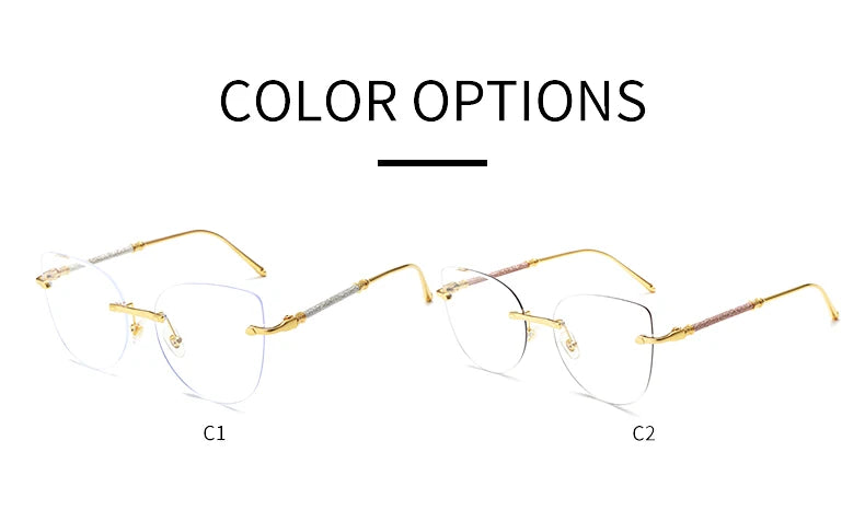 Elegant Cat-Eye Metal UV400 Sunglasses