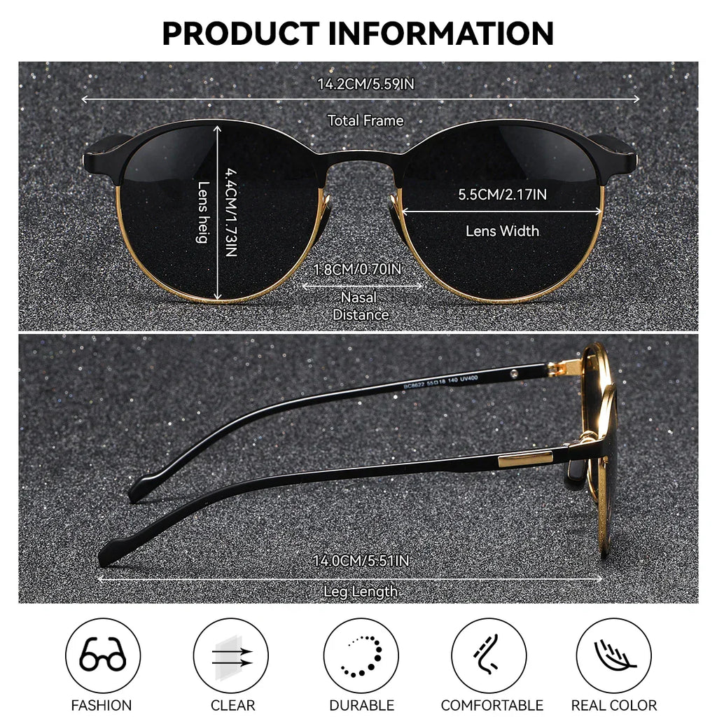Trendy Sunglasses Metal Polarized UV400