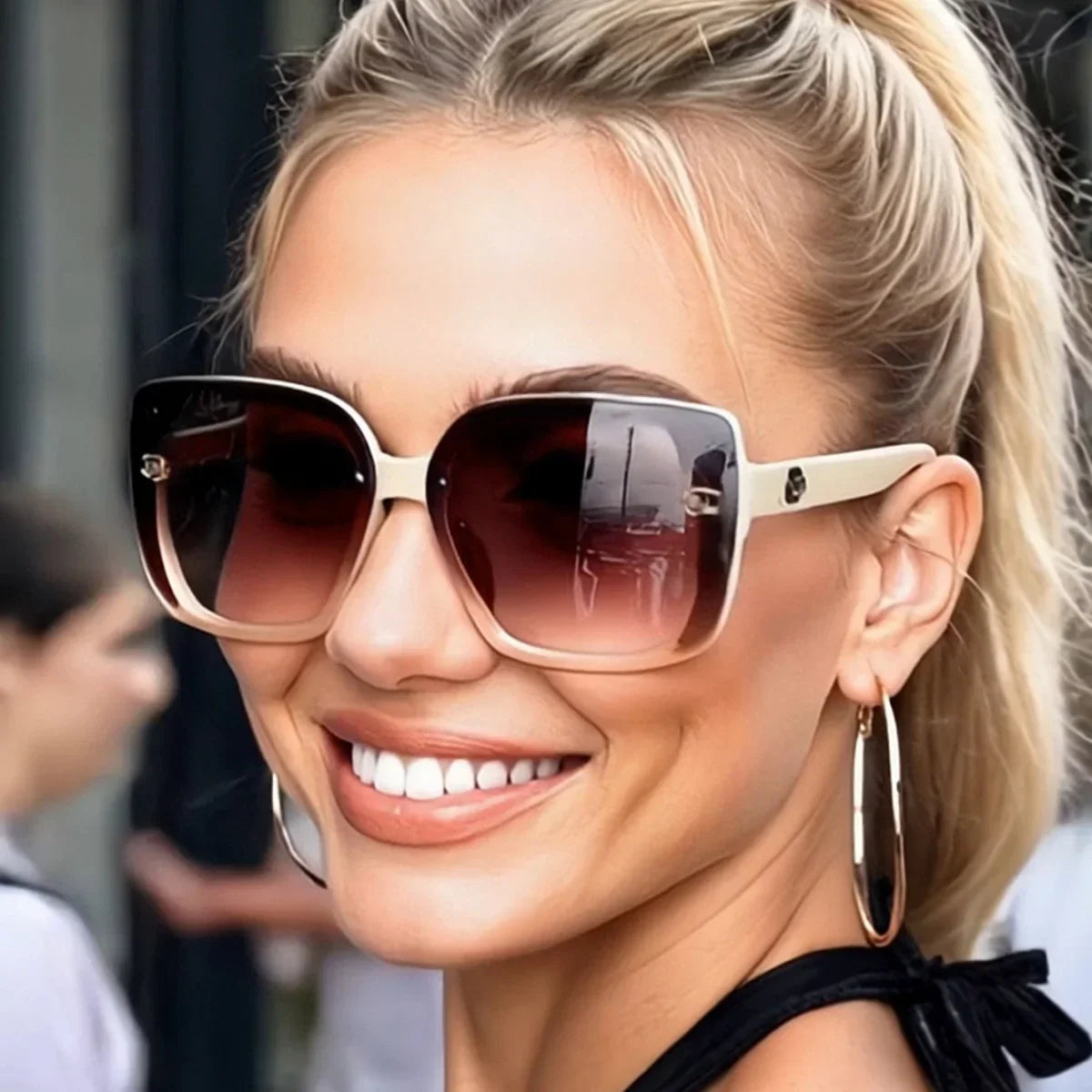 Modern Square Sunglasses PC UV400