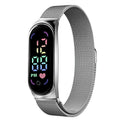 POPLOV Women's Digital Watch with LED Touchscreen - Elegant Watch with Magnetic Strap, Waterproof & Modern