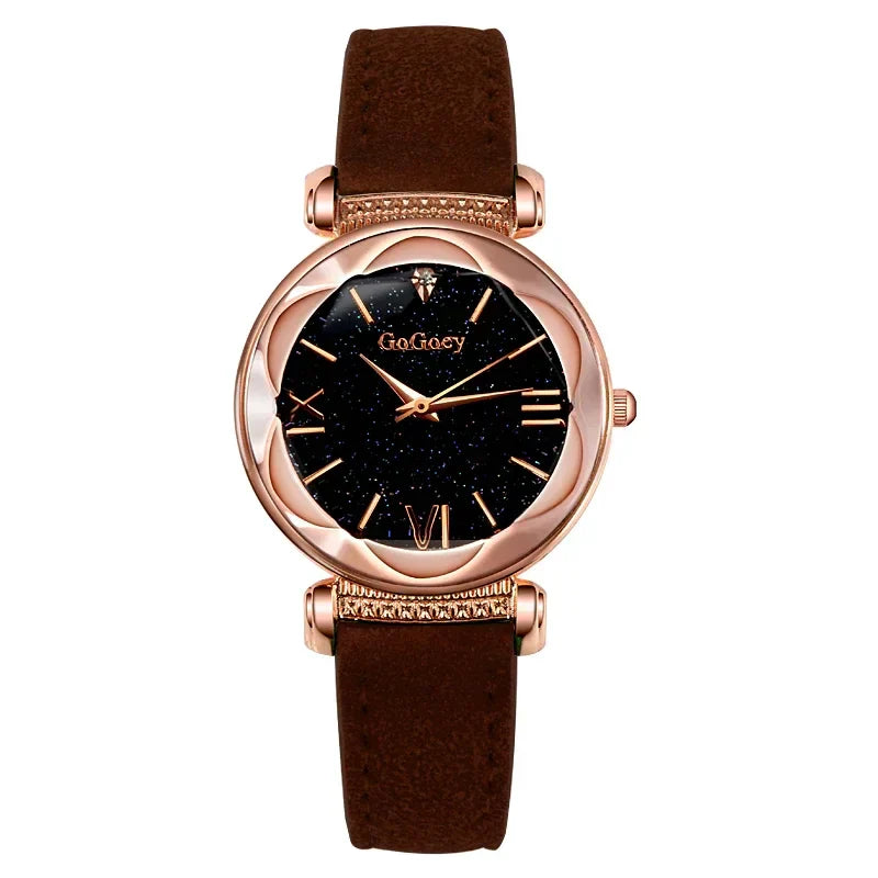 Starry Sky Quartz Watch for Women – Elegant Ladies Watch, Montre Femme, Reloj Mujer, Horloges Women, Relógio Feminino