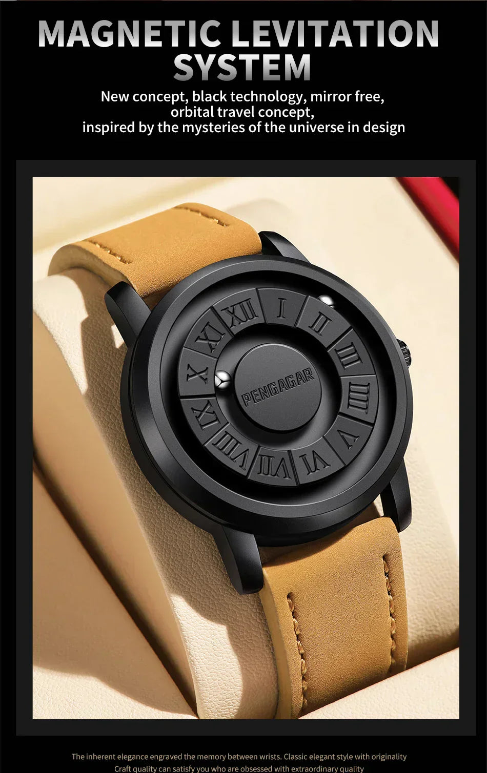 2024 New Luxury Quartz Watch for Men – Creative Scroll Hands, Magnetic Wrist Watch, Relogio Masculino