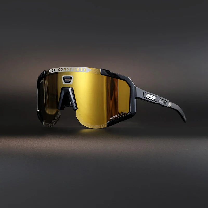 SCICON AEROSCOPE Cycling Glasses - Photochromatic Sports Sunglasses with UV400 for Road Bike & MTB