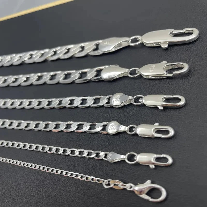 925 Sterling Silber Halskette für Damen & Herren