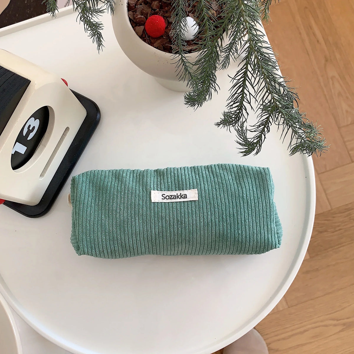 Elegante Clutch Lederoptik mit Reißverschluss