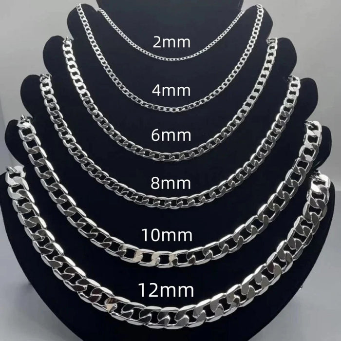 925 Sterling Silber Halskette für Damen & Herren