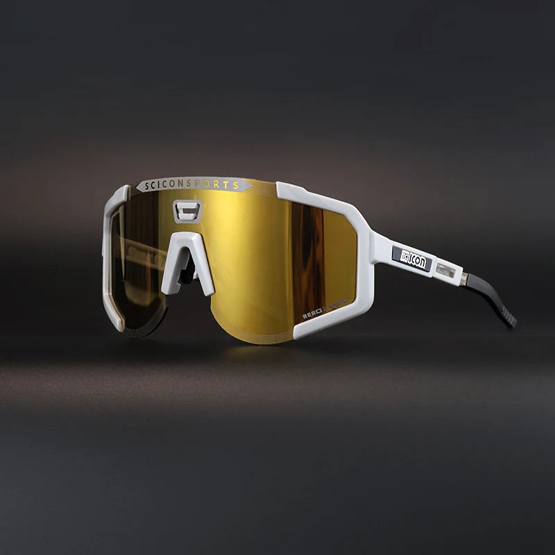 SCICON AEROSCOPE Cycling Glasses - Photochromatic Sports Sunglasses with UV400 for Road Bike & MTB