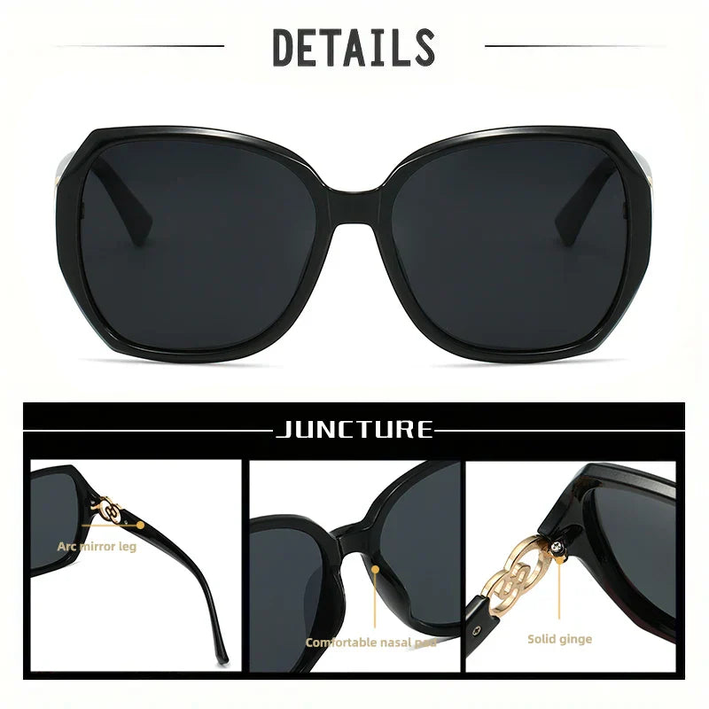 Sportliche Sonnenbrille Cat-Eye PC polarisiert UV400 Verlaufsglas