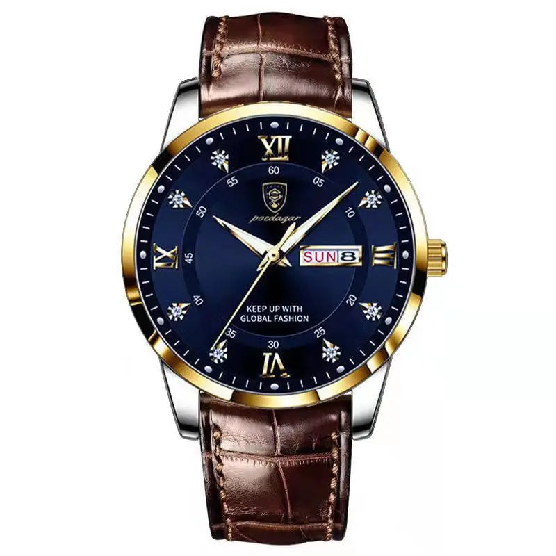 POEDAGAR Luxury Brand Men's Waterproof Watch