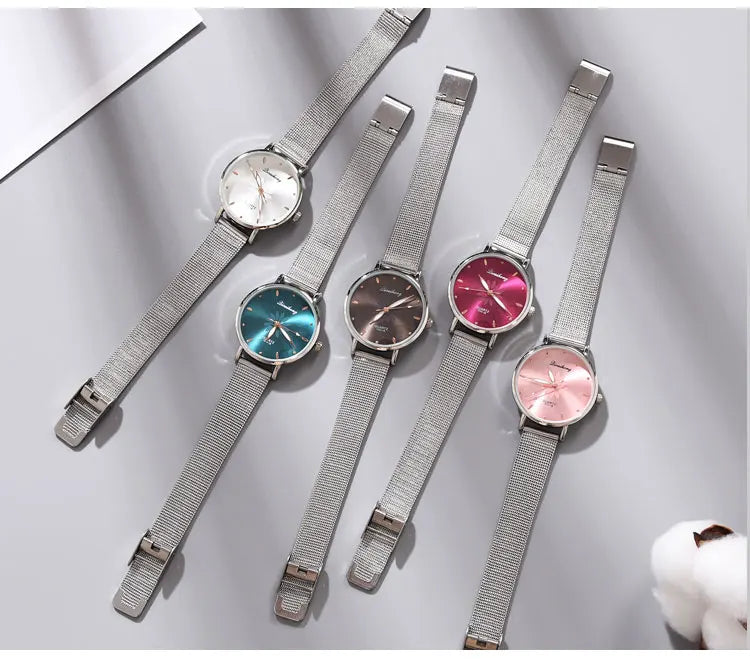 Damen Armbanduhr – Elegante Quarzuhr aus Edelstahl in Silber | Stilvoll & Alltagstauglich