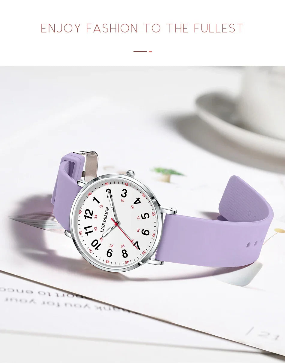 Elegante Damen Armbanduhr Analog Quarz wasserbeständig
